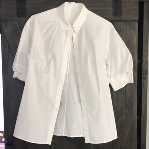 White work blouse.